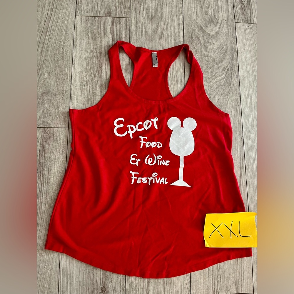 Disney EPCOT food and wine festival tank top XXL